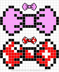 Easy Minecraft Pixel Art Templates Google Search I Made The Polka Dotted Bow Schemas De Bijoux En Perles Pixel Art Adventure Time