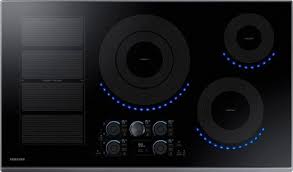 Induction cooking is performed using direct induction heating of cooking vessels, rather than relying on indirect radiation, convection, or thermal conduction. Samsung 36 Induction Cooktop With Wifi And Virtual Flame Black Stainless Steel Nz36k7880ug Best Buy