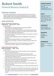 Financial business analyst job description sample. Financial Business Analyst Resume Samples Qwikresume