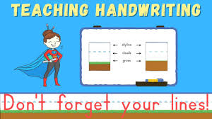 Here, only 'a' is dotted. Teaching Handwriting Don T Forget Your Lines Appytherapy
