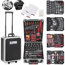 2 clés à cliquet, 5 rallonges de 125. Caisse A Outils Complet Cdiscount