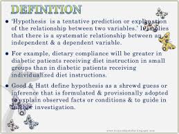 Research Hypothesis