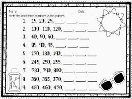 Add and write answer in number names. Number Patterns Year 6 Novocom Top