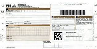 Kita hanya perlu membeli sampul atau kotak prabayar yang sesuai dengan berat barangyang kita mahu hantarkan, masukkan barang, isi nota konsignmen dan kemudian serahkan. Pos Laju E Consignment Note E Nota Konsainan