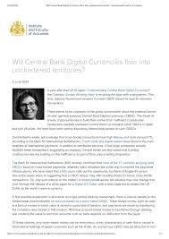 The remarks by lane underscore how central bankers and governments are increasingly viewing cryptocurrencies as posing a threat to their dominance and their criticisms appear so uniform they sound. Pdf Will Central Bank Digital Currencies Flow Into Unchartered Territories