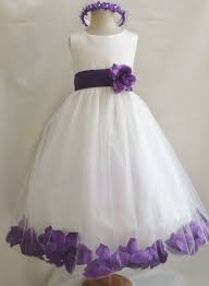 Flower Girl Dresses Ivory With Purple Rose Petal Dress Fd0pt Wedding Easter Brides Purple Flower Girl Dress Ivory Flower Girl Dresses Flower Girl Dresses