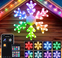 32" Christmas Big Snowflake Pre-lit Smart Lights DIY Color Changing