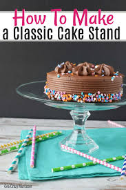 Perhaps you'd like to make a stand with a little more character than 14. Diy Cake Stand Easy And Frugal Homemade Cake Stand