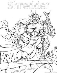 Download and print these shredder coloring pages for free. Ninja Turtles Coloring Pages