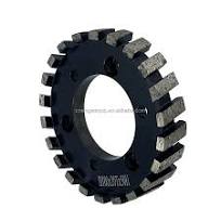 CNC D100mm Best Quality Segmented Diamond Stubbing Wheel for Marble Granite  Quartz Stone Use Silver Welded Technology