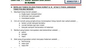 Download Soal Tematik Kelas 2 Edisi 2017 Tema 4 Subtema 1 Semester 1 Hidup Bersih Dan Sehat Matematika Kelas 4 Tema Kelas Hidup