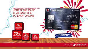 Earn cash back on your purchases with a cibc cash back credit card. Cimb Cash Rebate Platinum Mastercard Youtube