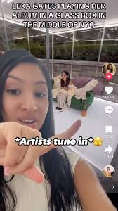 She locked herself in a glass box in NYC…artists, what do you think ? 🤯 ,  #marketingstrategy #artist #singer #music #lexagates #marketing #explore