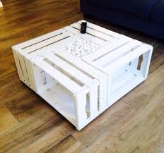 Four legged furniture ronan dog crate. White Crate Coffee Table Kejani By Noshi