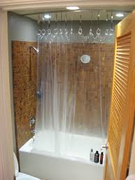 Diy double shower curtain rod with towel bar plans inside. Hack A Ceiling Track For Shower Curtain Ikea Hackers