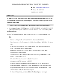 Rf Engineer Arshad Cv
