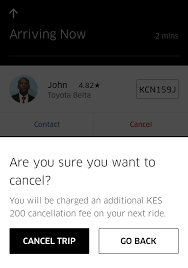You can cancel a trip at any time through the uber app, but may be charged a cancellation fee if you cancel after you're matched with your driver. Cancellation Fees Uber Blog