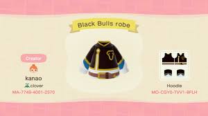 Magic tool black clover wiki fandom / black clover grimshot codes can give items, pets, gems, coins and more. I Created The Black Bulls Robe In Animal Crossing New Horizons I Hope You Guys Like It Blackclover