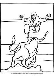 de taureau avec images coloriage momo