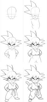 Gemalten bildern abzeichnet, der eignet sich ein stück weit (fremde) eigenarten und stile an. How To Draw Kid Goku Visit Now For 3d Dragon Ball Z Compression Shirts Now On Sale Dragon Comic Zeichnen Lernen Anime Zeichnen Lernen Manga Zeichnen Lernen