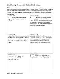 Download And Use This At The End Of Your Calculus Course This Circuit Is A Good Review Of Calculator Use With Derivati Calculus Circuit This Or That Questions