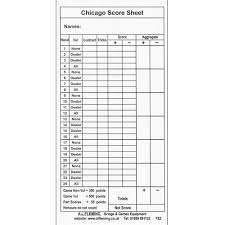 Rubber Bridge Scoring Chart