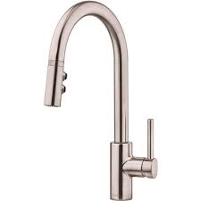 Side sprayers let you get the spray right up near what you're cleaning or filling, without too much splashing. Pfister Part Lg529 Sas Pfister Stellen Single Handle Pull Down Sprayer Kitchen Faucet In Stainless Steel Pull Down Spray Kitchen Faucets Home Depot Pro