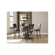 Make mealtimes more inviting with comfortable and attractive dining room and kitchen chairs. Jennings 5 Piece Round Counter Height Dining Set With Swivel Counter Stools Distressed Walnut Wood By Hillsdale Furniture Nis235637690 Callan Furniture