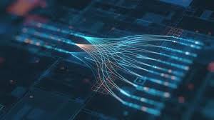 Abstract representation of data flow and connections