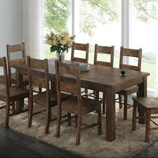 Coaster kitchen & dining room tables : Coaster Coleman 107041 Rustic Dining Table With Over Sized Block Legs Lapeer Furniture Mattress Center Dining Tables