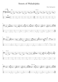 At night i could hear the blood in my veins. Streets Of Philadelphia Bass Bruce Springsteen Sheet Music For Bass Solo Download And Print In Pdf Or Midi Free Sheet Music For Streets Of Philadelphia By Bruce Springsteen Rock Musescore Com