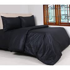 Penggunaan bed cover bisa menyesuaikan dengan ukuran kasur dan juga tipe kasur. Jaxine Bedcover Set Katun Polos Hitam Bedcover Polos Shopee Indonesia
