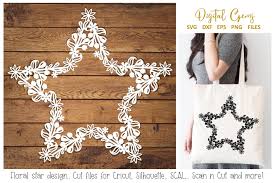 Download Floral Star Design Graphic By Digital Gems Creative Fabrica PSD Mockup Templates