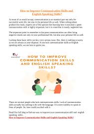 Maybe you would like to learn more about one of these? How To Improve Communication Skills And English Speaking Skills By Engvarta Issuu