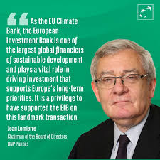 The European Investment Bank (EIB) has priced its inaugural  Euro-denominated benchmark bond under the new European Green Bond Standard  (EU GBS) raising EUR3 billion. Last week, EIB published its…