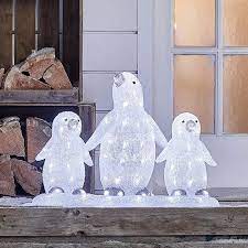 Led acrylic penguin christmas figure at home comforts. The Seasonal Aisle Mains Operated Indoor And Outdoor Solid Acrylic Penguin Family Christmas Decoration Figurine Wayfair Co Uk