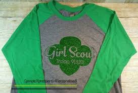 Girl Scout Adult Raglan Glitter Shirt From Simplexpressions