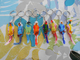 Porte Cles Perroquet En Perles De Rocailles Etsy Porte Cle Perles De Rocaille Perle
