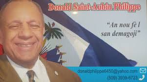 Donald Philippe pour president D'haiti