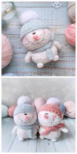 Amigurumi Snowman Christmas Snowman Decorations Miniature Plush Toy Crochet Small Toy Happy In 2020 Snowman Christmas Decorations Amigurumi Snowman Snowman Decorations