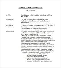 The principal duty caos and controllers share is responsibility for keeping the company financially healthy. 10 Chief Financial Officer Job Description Templates Free Sample Example Format Download Free Premium Templates