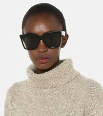 Celine Eyeglasses Celine Oversized Square Acetate Sunglasses Celine  Oversized Sunglasses
