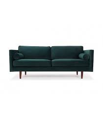 Harper 3 Seater Sofa Velour Lux Dark Green Sofa Inspiration Sofa Green Sofa