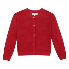Maybe you would like to learn more about one of these? Girl S Cherry Red Openwork Knitted Cardigan Catimini Canada Kidz Global Apparel Ltd