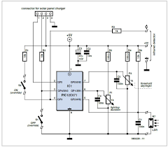 This low drop solar panel charger circuit is going to be used to accomplish optimum current from a solar panel system whilst charging a conventional lead acid 12 volt battery. Solar Powered Automatic Lighting Schematic Circuit Diagram