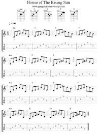 How To Play House Of The Rising Sun Garage Band University House Of The Rising Sun Guitar Lessons Guitar Tabs