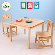 Personalized Aspen Table And Chair Set Natural Dibsies Personalization Station Kids Table And Chairs Kids Table Chair Set Table And Chair Sets