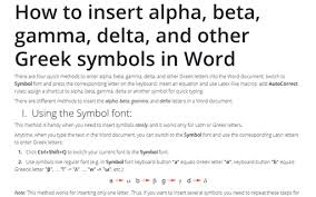 The greek alphabet has been in continuous use since about 750 bc. How To Switch To Symbol Font For Fast Typing Of Greek Alphabet Microsoft Word 2016
