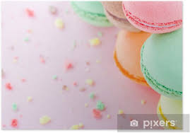 Maybe you would like to learn more about one of these? Macaroons On Pastel Pink Background Poster Pixers We Live To Change