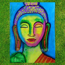 Even if you are not too good in painting, you can try out this beautiful  buddha painting without using brush. It is very simple and easy for  beginners and kids. , Even kids can use this technique to ...